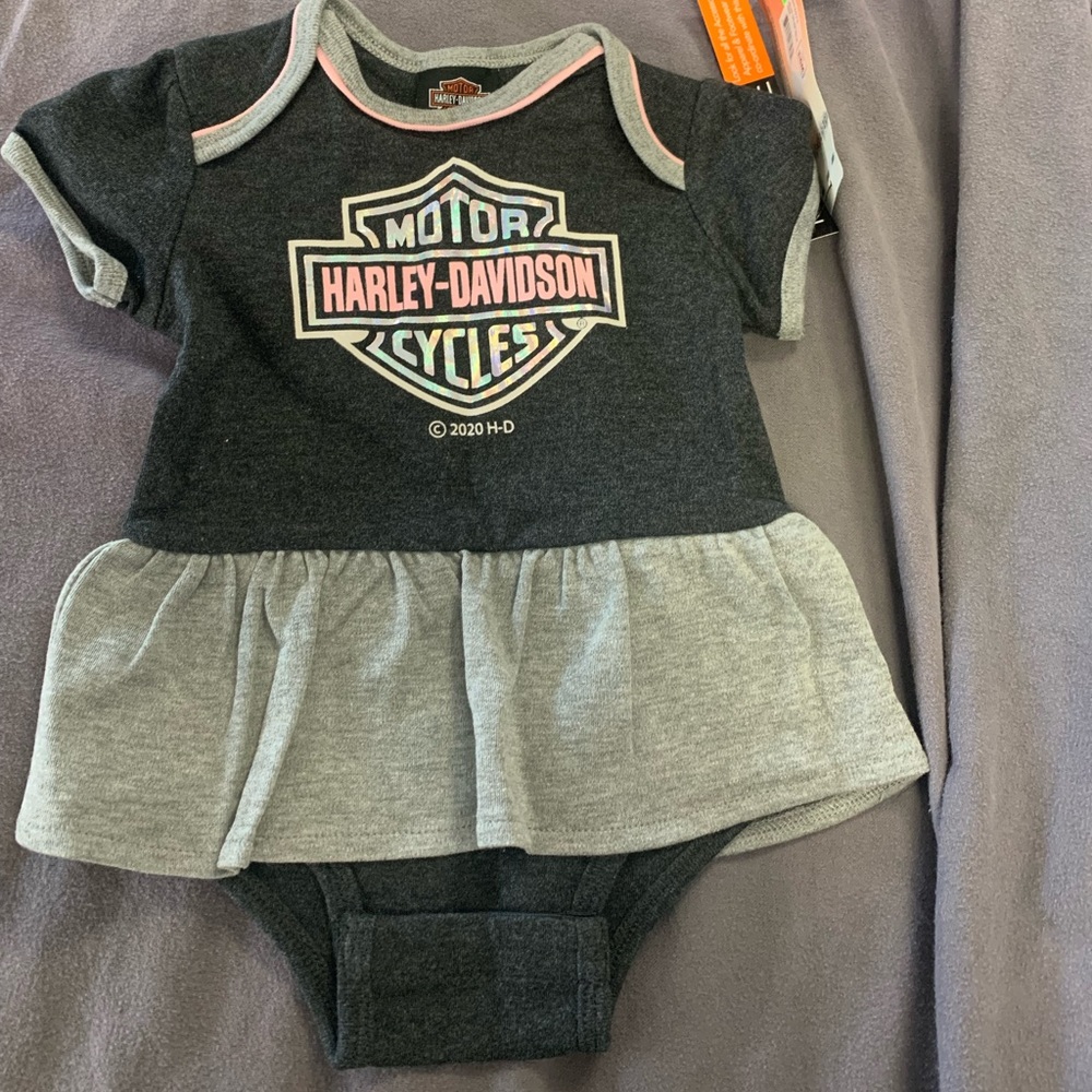 Harley Davidson Infant Girl 3-6 month onesie